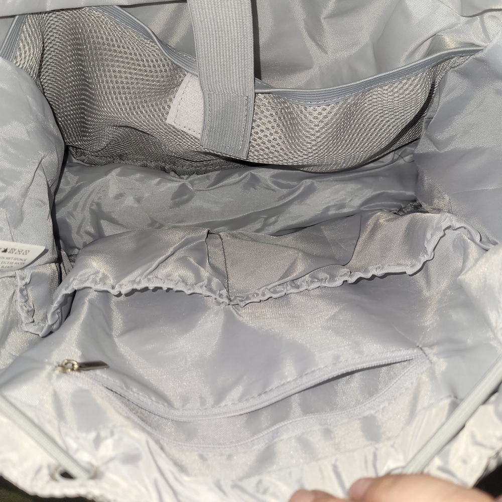 Silver Quilted Backpack - Picture 5 of 9